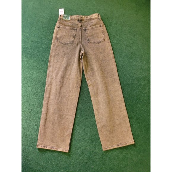 Women's Super-High Rise Baggy Jeans - Wild Fable Brown Overdye 2 - Picture 4 of 8